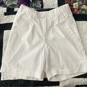 Vintage white army Bermuda shorts